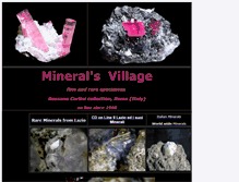 Tablet Screenshot of mineralsvillage.it